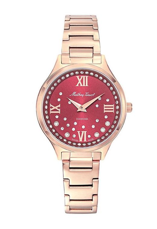 Nicole D985SPR Reloj Mathey Tissot Swiss Made de mujer acero inoxidable 316L con estilo y funcionalidad de alta calidad