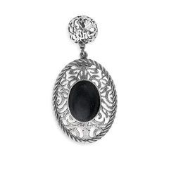 Pendientes Damaris WE252X Plata de Palo de mujer oval de plata 925 con ébano una joya especial y elegante