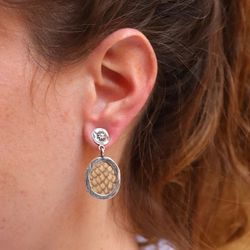Pendientes Joyina WE217X Plata de Palo mujer divertidos y alegres