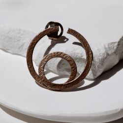 WE272X Pendientes Plata de Palo Mujer colección Zenchi aros de bronce cierre presión