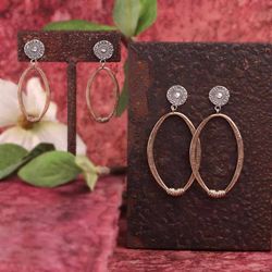 WE113X Pendientes mujer Plata de Palo de bronce extremados