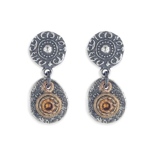 WE118X Pendientes modernos de mujer PLATA DE PALO