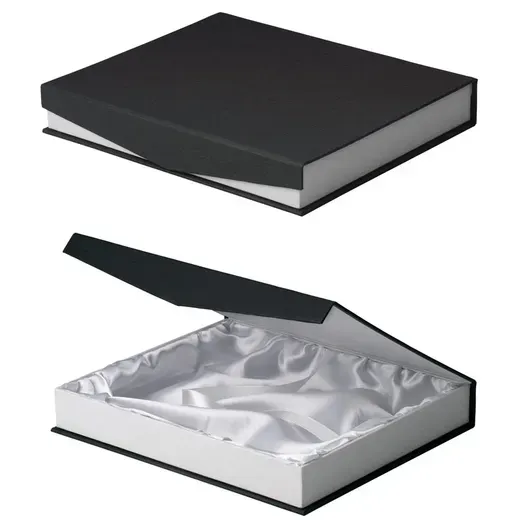 PL444 Elegante y decorativa placa conmemorativa tipo pergamino de acero plateado con madera de alta calidad