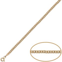 PU1213 Pulsera unisex en oro de 18K terminación en brillo con eslabones tipo barbado muy elegante