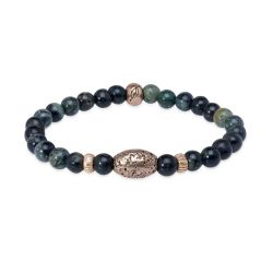 BB054X Pulsera PLATA DE PALO unisex Bolas colección Circulus detalles en bronce vintage