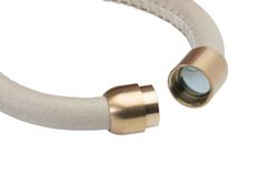 WB656X Pulsera Plata de Palo en Cuero para Mujer Bohol