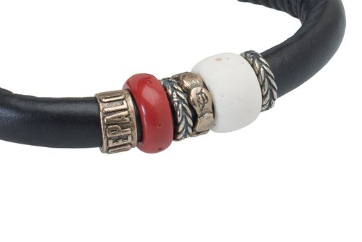 WB658X Pulsera Plata de Palo de Cuero Mujer Culion pulsera de cuero de la Colección PALAWAN  estilo artesanal, natural y lleno de fuerza