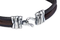 Pulsera Josepar BB062X Plata de Palo de cuero y plata 925