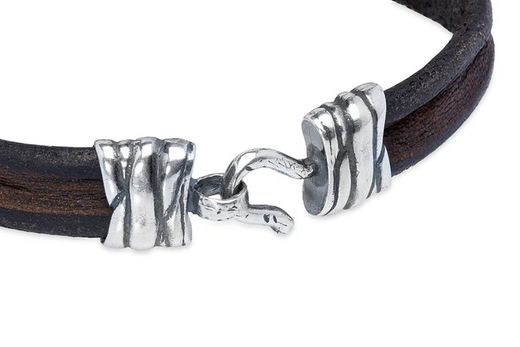 Pulsera Josepar BB062X Plata de Palo de cuero y plata 925