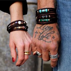 WB590X Pulsera Plata de Palo Mujer Dalia con Plata 925, cuero y perlas de agua dulce