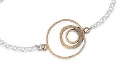 WB660X Pulsera Plata de Palo Mujer Palawan de Cadena de Plata 925 y Aros de Bronce Estilo delicado, versátil y contemporáneo