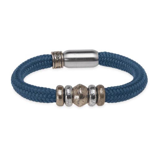 Pulsera PLATA DE PALO de Nylon violeta modelo Brisamar, un color elegante y moderno