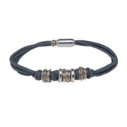 Pulsera Plata de Palo de Nylon colección Coral elegancia atemporal