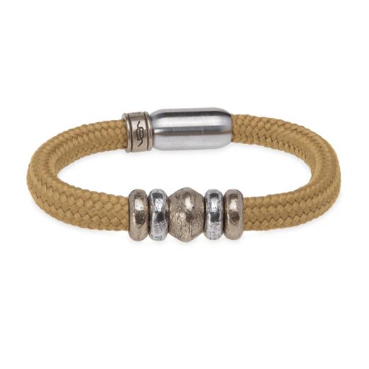 Pulsera PLATA DE PALO de Nylon modelo Ondas elegante