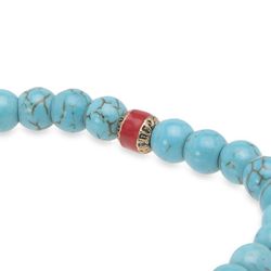 WB396A Pulsera PLATA DE PALO para mujer bonita elegante deslumbrante de turquesas y lapislázuli
