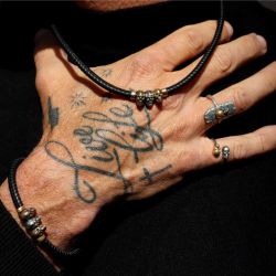 SB217X Pulsera Plata de Palo Calavera Rif en plata de ley, cuero y bronce