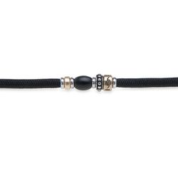 Pulsera Plata de Palo con doble nylon de color negro Referencia: BB050N efectiva y funcional