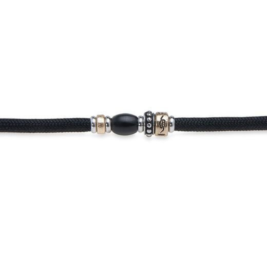 Pulsera Plata de Palo con doble nylon de color negro Referencia: BB050N efectiva y funcional