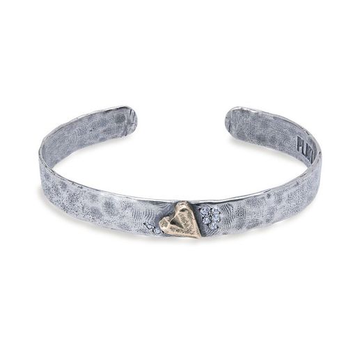 BB030B Pulsera PLATA DE PALO esclava rígida unisex