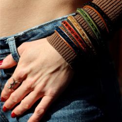 WB597X Pulsera Plata de Palo mujer modelo Zagora en plata 925, cuero y terciopelo de perlas con cierre de garfio