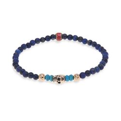 SB055B Pulsera PLATADEPALO Skull calavera de hombre
