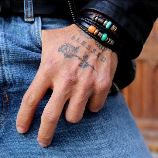 BB079X Pulsera PLATA DE PALO Samira con Plata 925, cuero y perlas de agua dulce