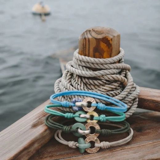 BB114X Pulsera PLATA DE PALO Unisex Saona Colección Marés
