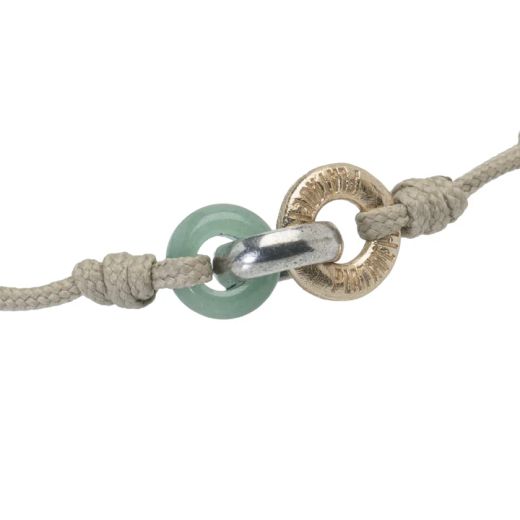 BB114X Pulsera PLATA DE PALO Unisex Saona Colección Marés