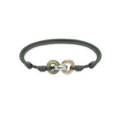 BB114X Pulsera PLATA DE PALO Unisex Saona Colección Marés