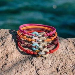 BB114X Pulsera PLATA DE PALO Unisex Saona Colección Marés