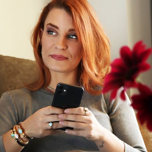 WB285X Pulsera PLATA DE PALO Turquesa