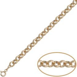 PU1219 Pulsera oro 18k unisex modelo Rolo con un diseño super elegante y estiloso