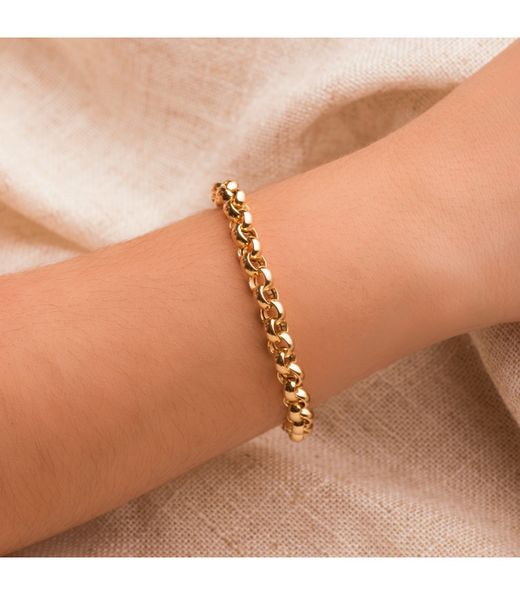 PU1219 Pulsera oro 18k unisex modelo Rolo con un diseño super elegante y estiloso