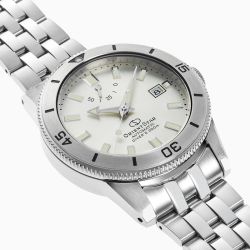 Reloj Orient Star hombre color de esfera blanco alpino RE-AU0502S00B DIVER 1964 SILVER automático