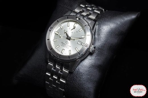 Reloj Orient Star hombre color de esfera blanco alpino RE-AU0502S00B DIVER 1964 SILVER automático