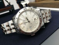 Reloj Orient Star hombre color de esfera blanco alpino RE-AU0502S00B DIVER 1964 SILVER automático