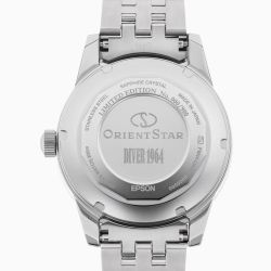 Reloj Orient Star hombre color de esfera blanco alpino RE-AU0502S00B DIVER 1964 SILVER automático