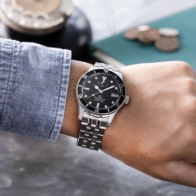 Reloj Orient Star hombre sport elegante RE-AU0601B00B DIVER 1964 Second Edition Black sumergible 200 metros(20atm)