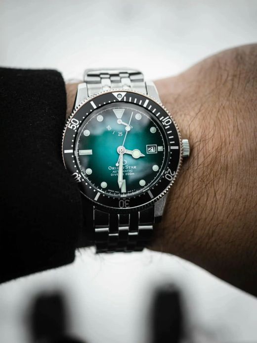 Reloj Orient Star lujoso de hombre RE-AU0602E00B DIVER 1964 Second Edition Ryusendo cristal zafiro anti-reflejante