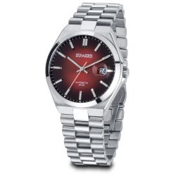 D95432.04 Reloj Duward automático de hombre caja y armis acero esfera degradada granate y negra