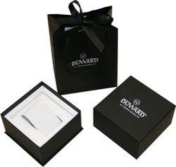 D25433.08 Reloj Duward mujer caja de acero inoxidable 316L, 10 Atm, cristal zafiro, brazalete de acero, movimiento cuarzo