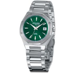 D25433.03 Reloj Duward mujer caja de acero 316L, 10 ATM, cristal zafiro, brazalete de acero inoxidable 316L, movimiento de cuarzo