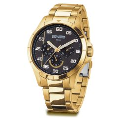 D95712.12 Reloj Duward hombre de acero 10 atm multifunción IP dorado movimiento cuarzo