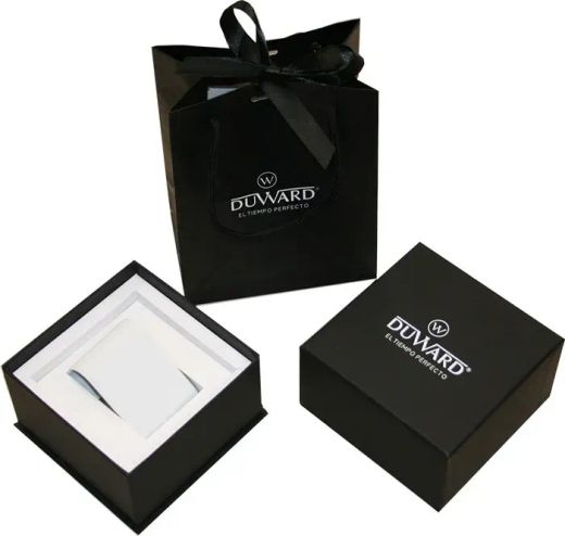 D95306.71 Reloj DUWARD hombre de acero 316L bisel azul con esfera blanca 10 atm