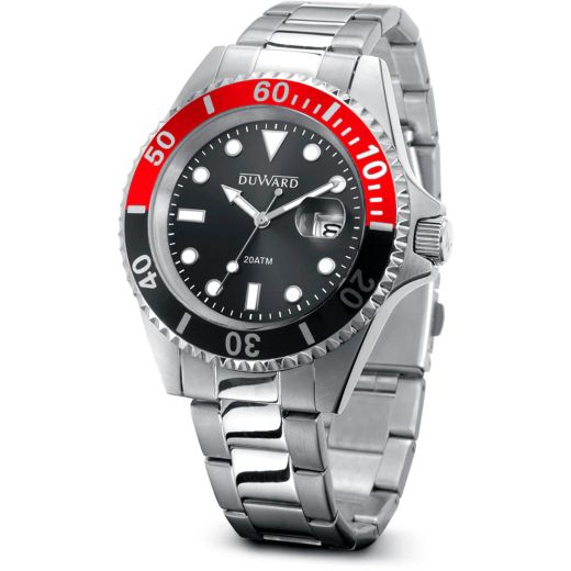 D95428.04 Reloj DUWARD hombre de acero inoxidable 316L bisel bicolor resistencia al agua 200 metros (20 atm)