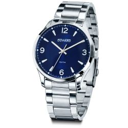D95307.05 Reloj Duward de caballero caja y brazalete de acero 316L esfera azul 10 Atm