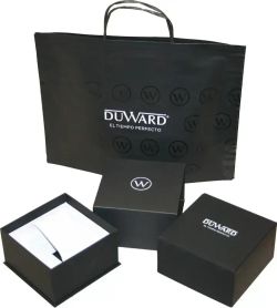 D95435.28 Reloj Duward de hombre acero IP negro esfera negra y naranja 100 metros (10ATM)