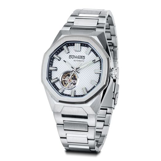 D95804.06 Reloj DUWARD de hombre automático de acero inoxidable 316L esfera plata 10 Atm