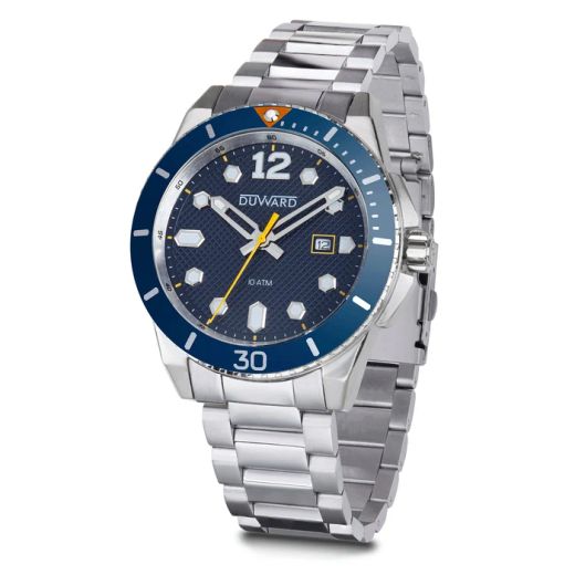 D95436.05 Reloj DUWARD de hombre caja y armis acero inoxidable esfera azul