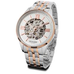 D95802.81 Reloj DUWARD de hombre con movimiento automático de acero bicolor rosado 5 atm